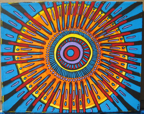 Bang! Original Mandala Painting Transformative Art
