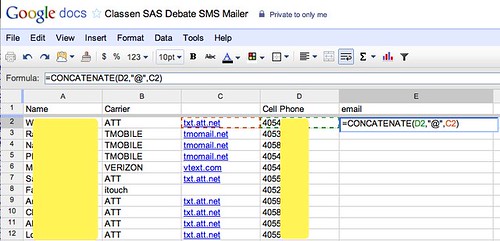 Classen SAS Debate SMS Mailer