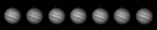 Jupiter with Ganymede coming out from behind by Mick Hyde