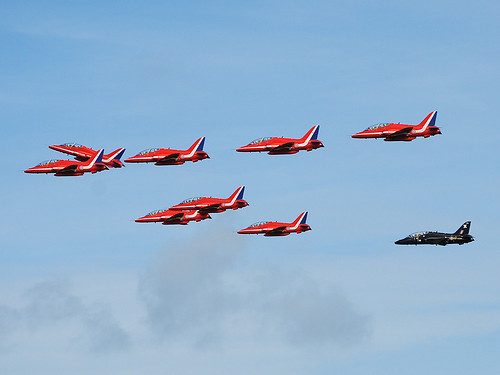 Red Arrows by Jersey Airport Photography