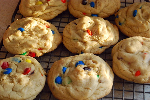 Extra Large M&M Cookies