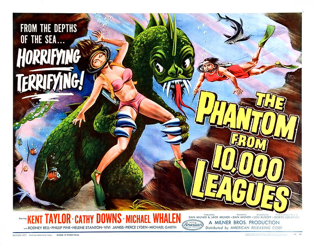 Albert Kallis - The Phantom from 10,000 Leagues (American Releasing Corp., 1955) Half Sheet