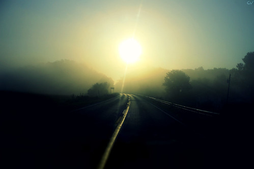 189~365~Foggy Sunrise (Explored) by Christina Ann VanMeter