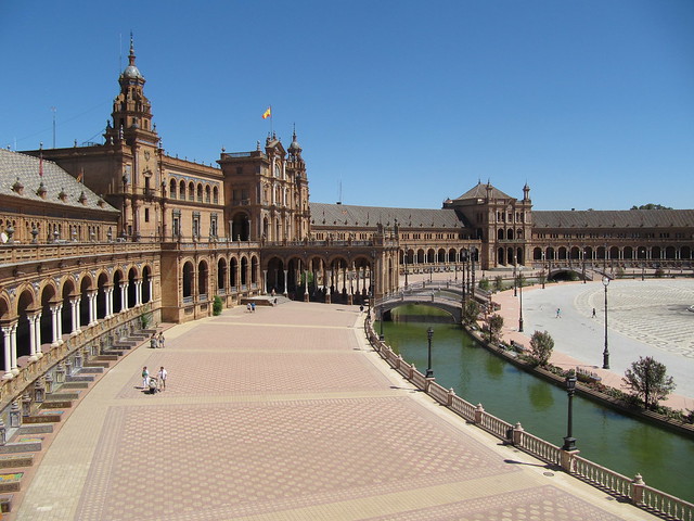 Plaza de Espana Seville side view