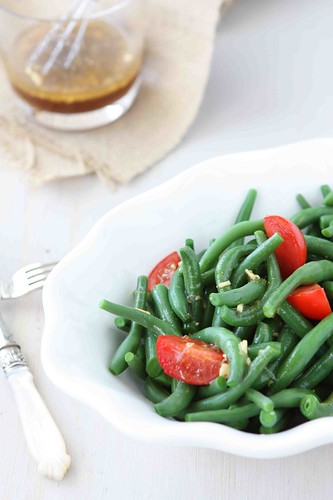 Green Bean & Tomato Salad with Lime & Sesame Dressing Recipe