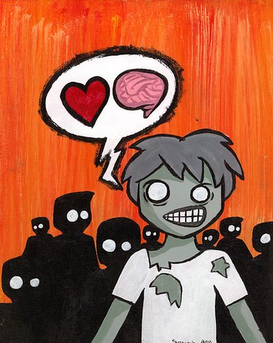 Zombie <3 brains