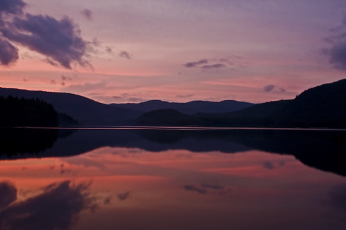 The Sun Sets In Mont Tremblant National Park