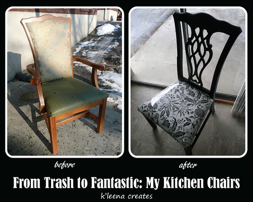 My Kitchen Chairs Before and After