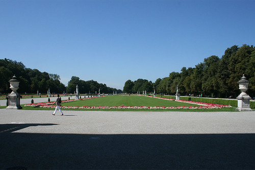 Blick auf das Große Parterre - Schlosspark Nymphenburg