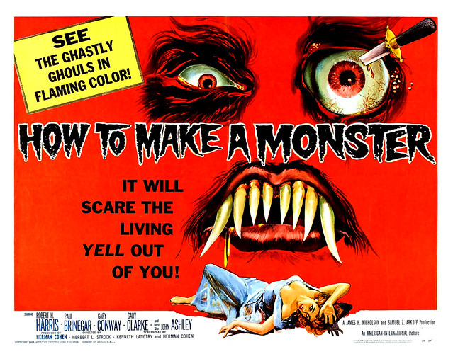 Albert Kallis - How to Make a Monster (American International, 1958) Half Sheet