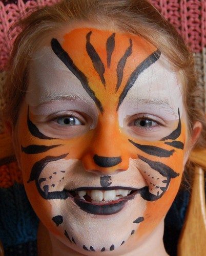 Tiger Face - Stardust Face Painting by bambella