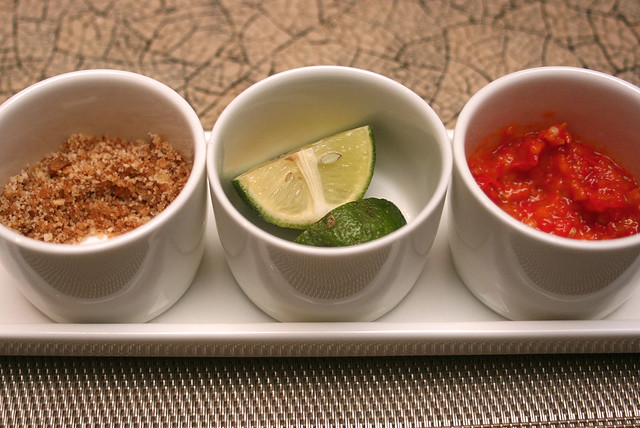 Condiments that jazz up the Soto Ayam Lamonggan