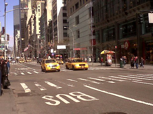 New York - Taxis tradicionais na rua
