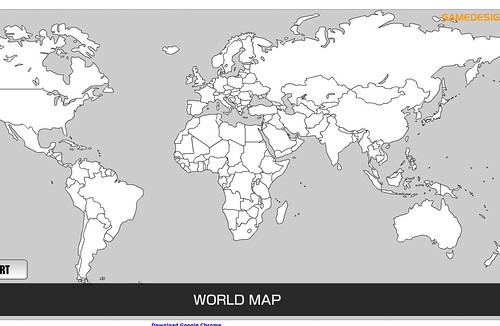 For your projects in world geo: a printable blank world map  by trudeau