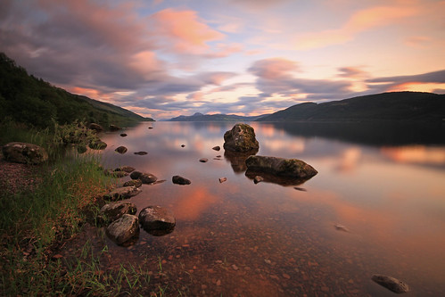 Dusk by Loch Ness.