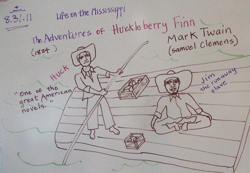 Huck and Jim for 2011, geography class narrative on river travel by trudeau