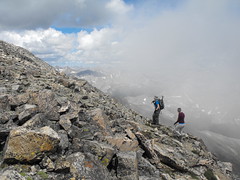 Clare & Josie Climb to Mt. Yale Summit
