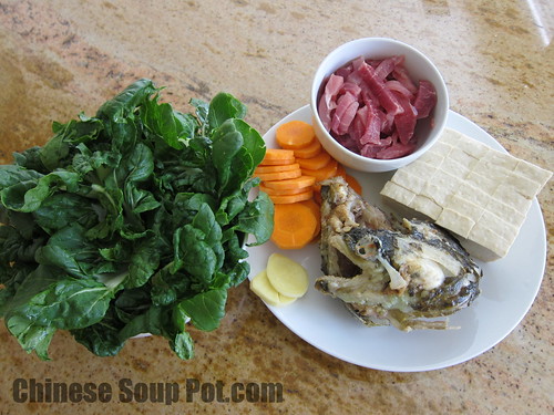 [photo-bok choy fish head tofu soup]
