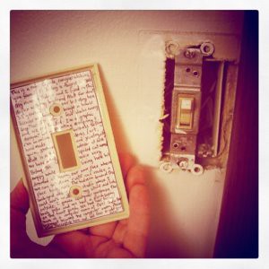 I made a light switch time capsule
