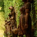 Row of rustic lady statues @ Lalit