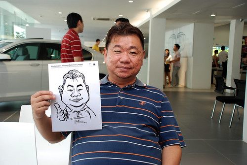 Caricature live sketching for Performance Premium Selection first year anniversary - day 2 - 6