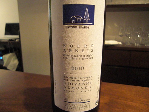"Sparse Roero Arneis 2010" Giovanni Almondo