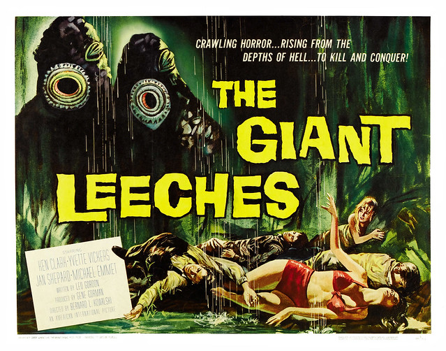The Giant Leeches (American International, 1959). Half Sheet 