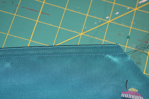 French seam second line of stitching