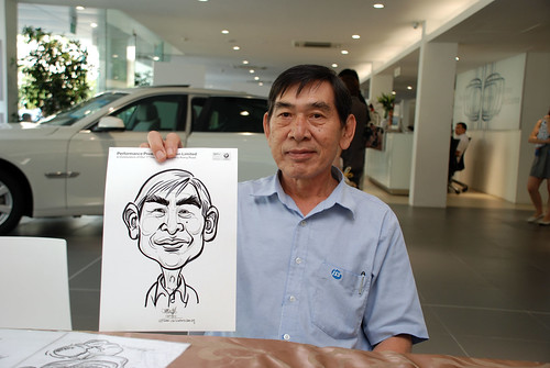 Caricature live sketching for Performance Premium Selection first year anniversary - day 2 - 18