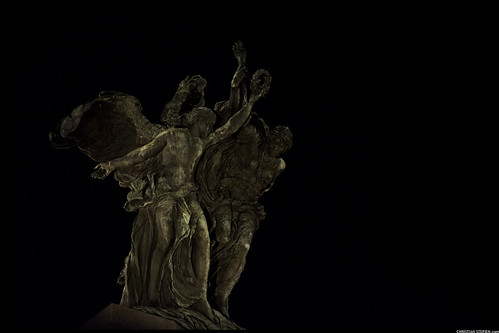 Statue At Night by Christian Stepien.com