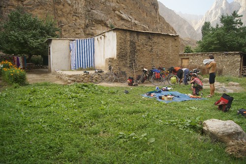 The Tajiks who let us camp in their back yard.