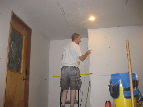 Rob Working on Drywall