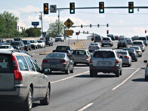 traffic east of Washington on US 50 (c2011 FK Benfield)