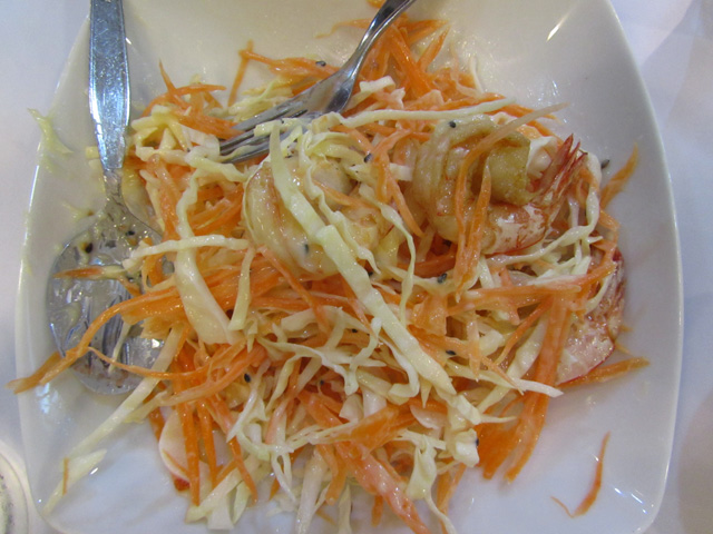 Salad Goong Pao (Roasted Shrimp Cabbage Salad)