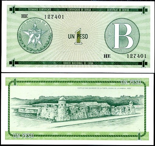 1 Peso Kuba 1985, FX6
