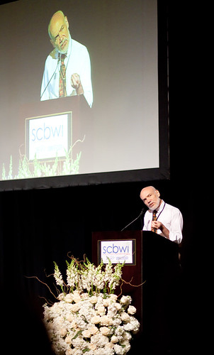 Bruce Coville's opening keynote (photo by Rita Crayon Huang)