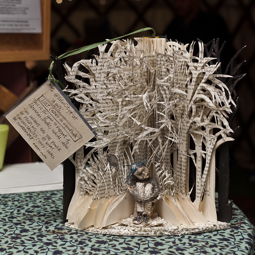 Mysterious paper sculptures at the Book Festival