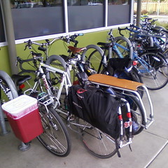 Two xtracycles at the Seven Corners New Seasons