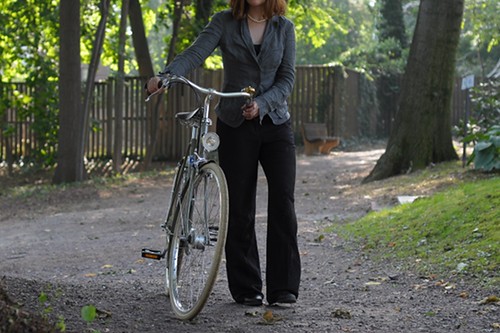 Linen Suit + Bike