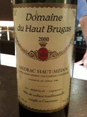 "Medrac Haut-Medoc 2000" Domaine du Haut Brugas