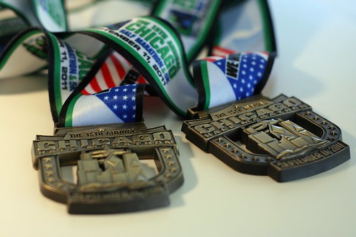 The 15th Annual Chicago Half Marathon Medals