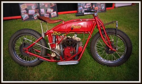 Indian motorcycle by Welsh Harlequin