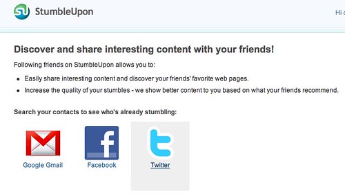 Find or Invite your Friends | StumbleUpon