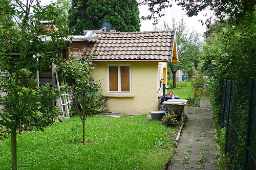 Kleingartenhütte in Rödelheim als Beispiel für Miniarchitektur