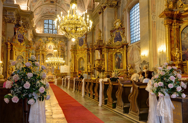 Church seremony in Warsaw