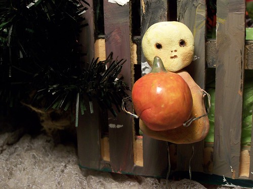 skeleton girl w pumpkin by Emilyannamarie