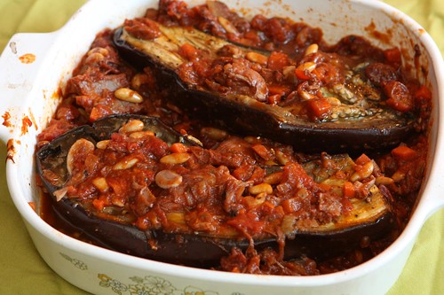 Roasted Eggplant with Sweet and Sour Duck Sauce
