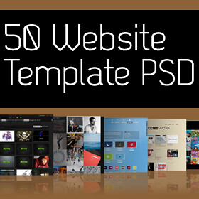 50 Website Template PSD That Look Professional