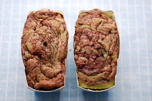Ugly nutella and green tea cakes