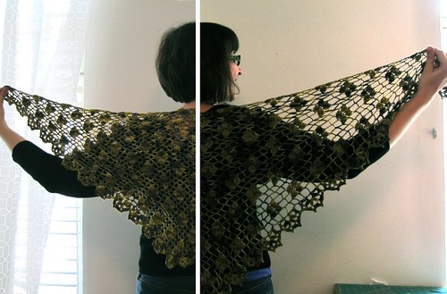 sumire's shawl and blocking